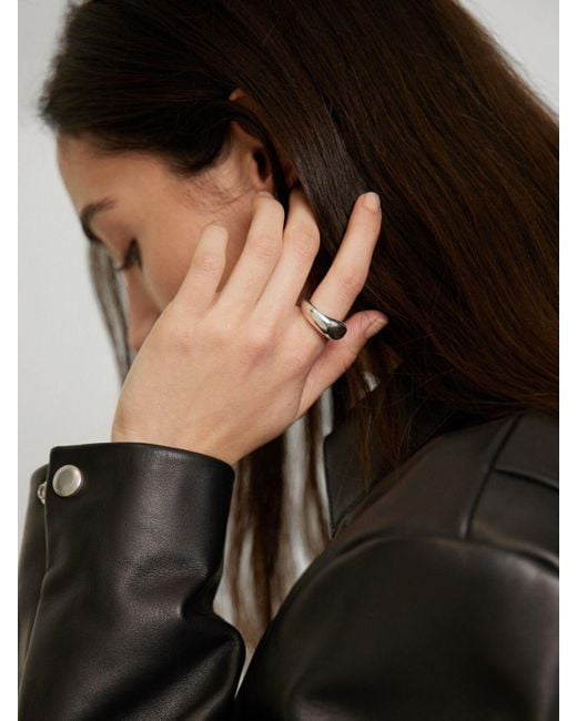 SIMUERO White Dicker Ring "gota"
