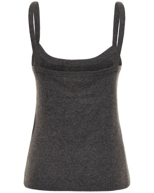 THE GARMENT Gray Como Wool Blend Camisole Top