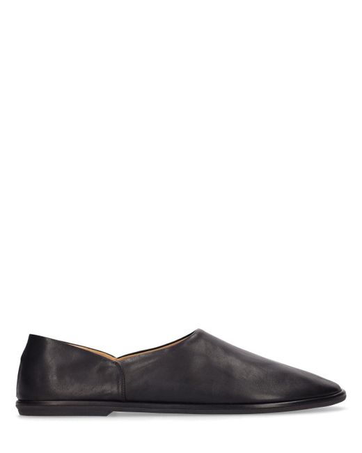 The Row Gray Canal Nappa Leather Slip-on Loafers for men