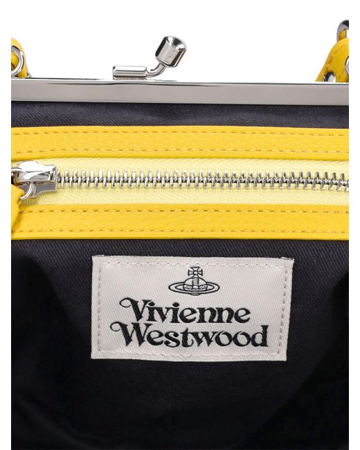 Bolso granny frame de piel sintética Vivienne Westwood de color Yellow