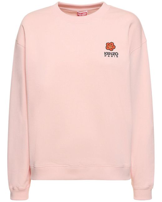 KENZO Pink Boke Flower Cotton Sweatshirt