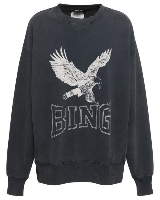 Mujer Sudadera De Algodón Anine Bing de color Gray