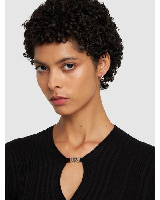 Gucci Natural Interlocking Hoop Earrings