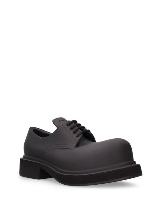 Balenciaga Black Steroid Derby Lace-Up Shoes for men