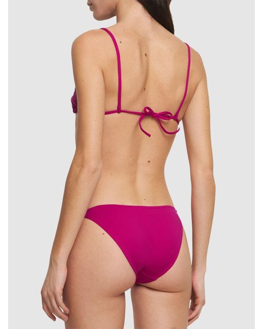 Eres Pink Mouna Triangle Bikini Top