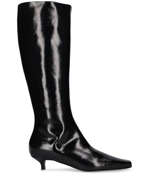 Totême  Black 35Mm The Slim Leather Tall Boots