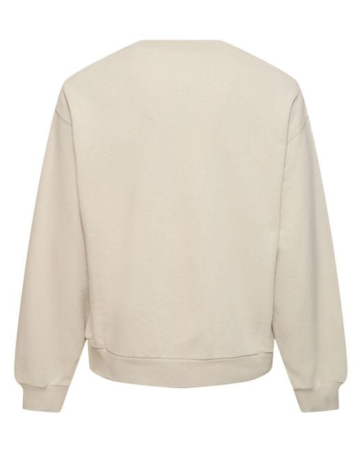Gucci White Light Cotton Crewneck Sweatshirt for men