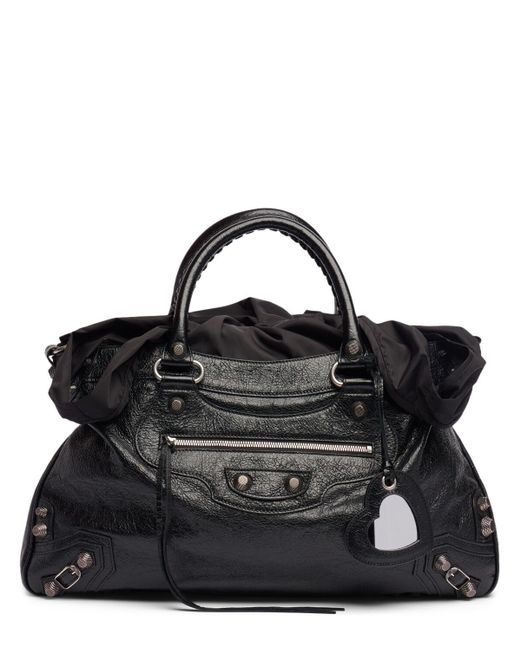 Balenciaga Black Neo Cagole Xl Leather Tote Bag Plus