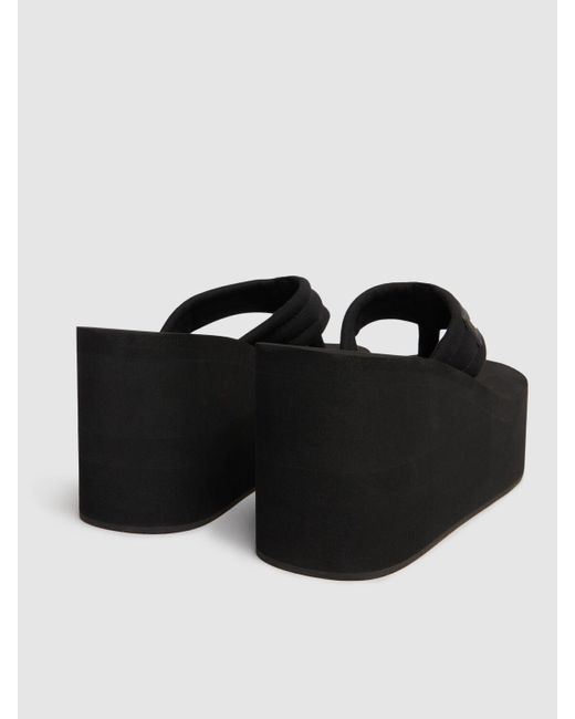 Coperni Black 100Mm Logo Platform Flip-Flops