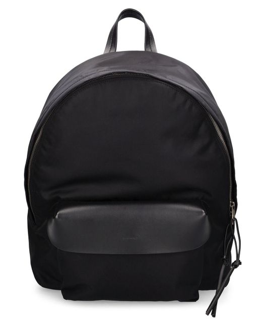 Jil Sander Rucksack Aus Nylon Und Leder in Black für Herren