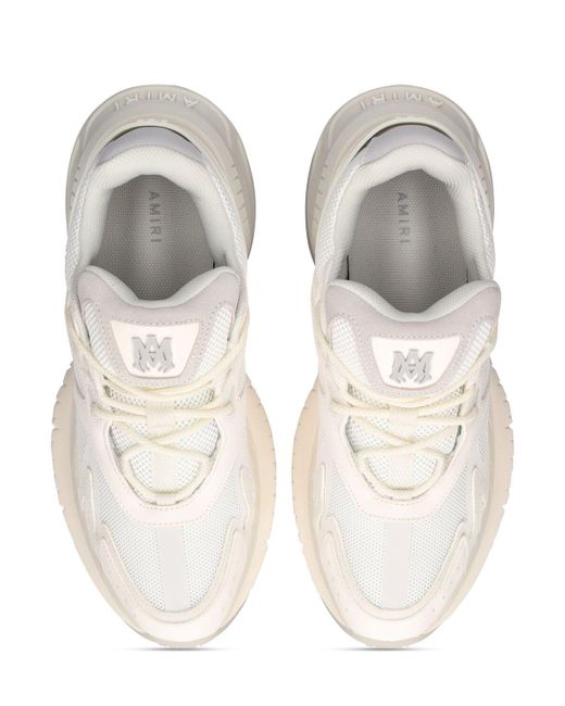 Amiri White Ma Runner Chunky-sole Leather And Mesh Low-top Trainers for men