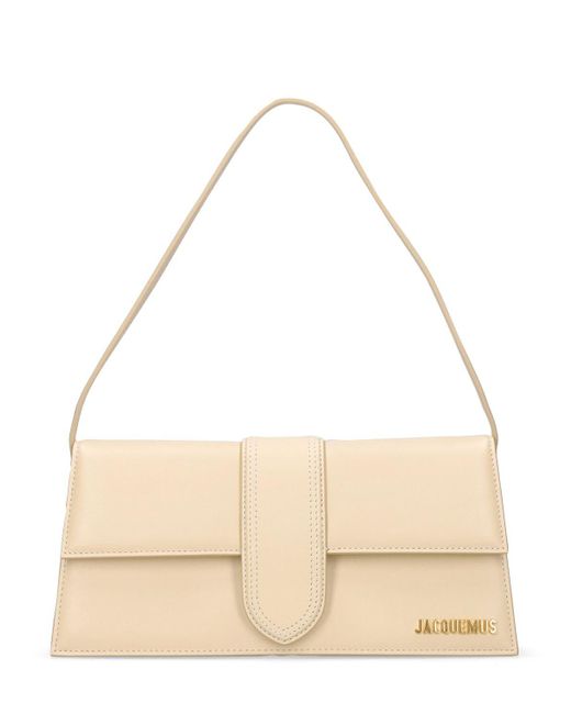 Jacquemus Le Bambino Long Leather Shoulder Bag in Ivory (White) Lyst