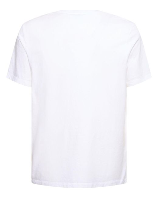 Maison Kitsuné White Chillax Fox Patch Regular T-shirt for men
