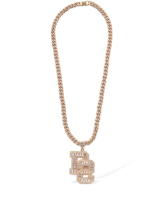DSquared² Metallic Bling Bling Long Necklace