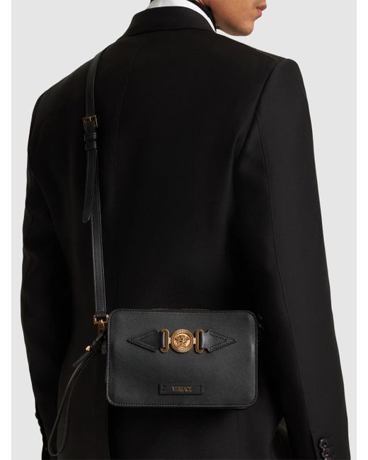 Versace Kameratasche Aus Leder "medusa" in Black für Herren