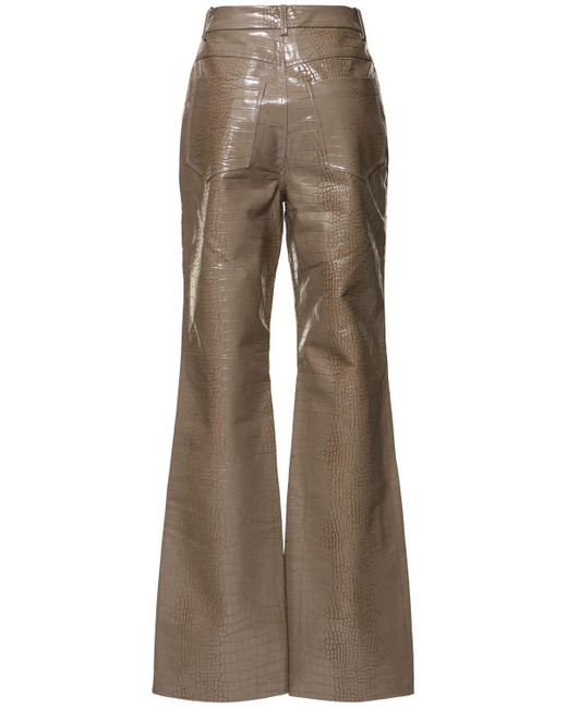 ROTATE BIRGER CHRISTENSEN Brown Gerade Hose Mit Struktur