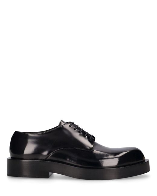 Jil Sander Black Leather Lace-up Derby Shoes for men
