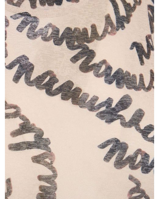 Débardeur en jersey imprimé anneke Nanushka en coloris Natural