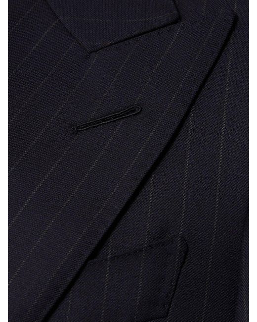 Tom Ford Blue Atticus Pinstriped Wool Suit for men