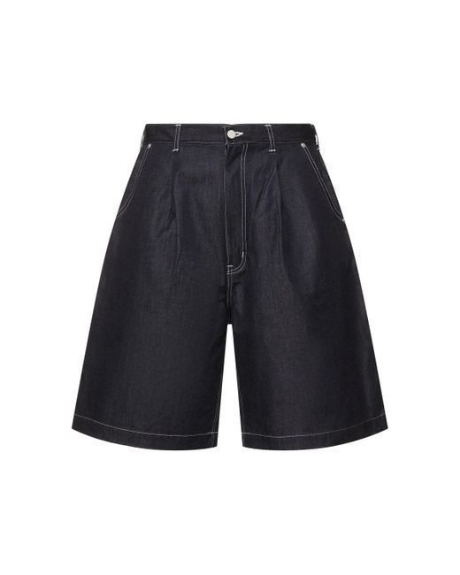 Comme des Garçons Herren Denim Wide Fit Shorts in Blue für Herren