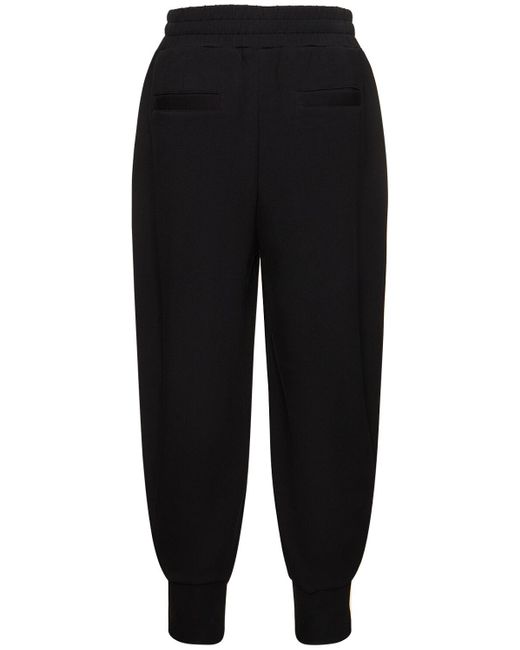 Pantaloni vita alta relaxed fit in felpa di Varley in Black