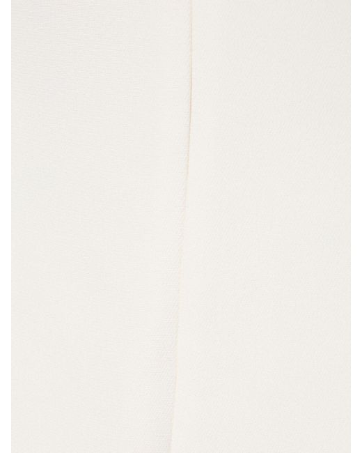 Valentino White Short Sleeve Crepe Mini Dress