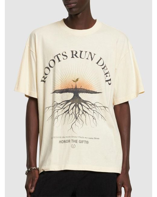 Honor The Gift Natural A-spring Roots Run Deep S/s-shirt for men