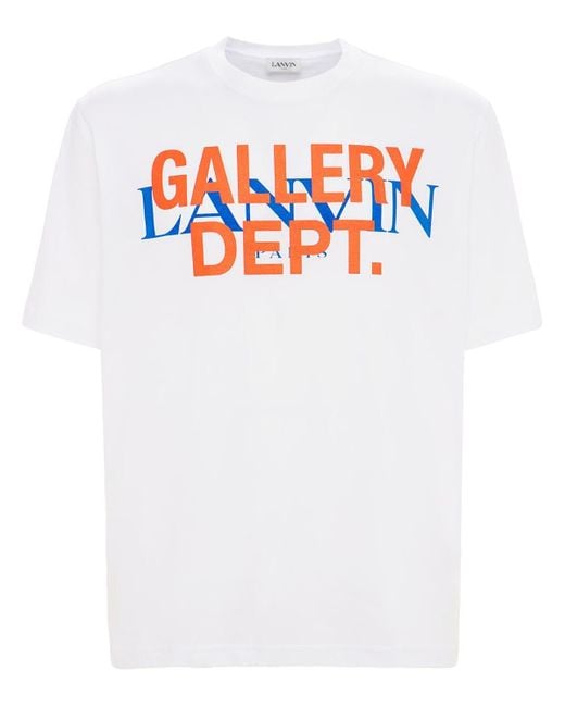 GALLERY DEPT X LANVIN White Exclusive Lanvin X Gallery Dept. T-shirt for men