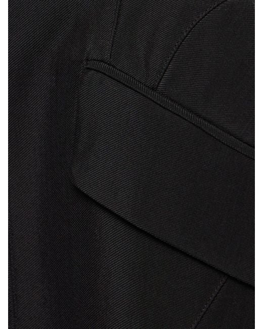 Mugler Black Trägerloses Minikleid Mit Taillierter Taille