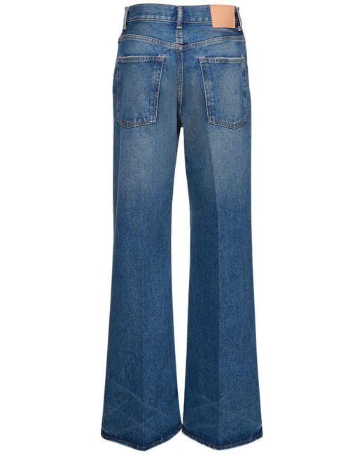 Acne Blue 2022 Wide Leg High Waist Denim Jeans