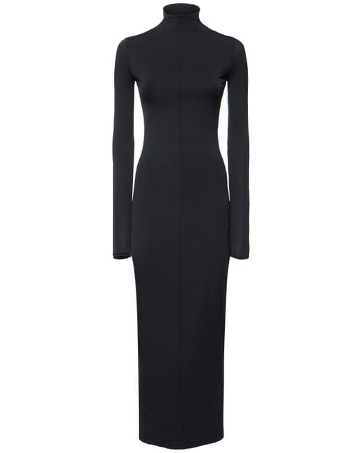 Wardrobe NYC Black Rhw Fitted Long Dress