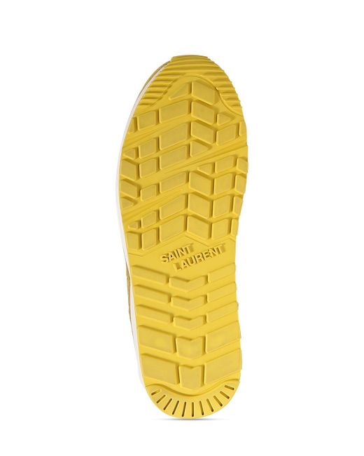 Baskets en cuir bump Saint Laurent pour homme en coloris Yellow