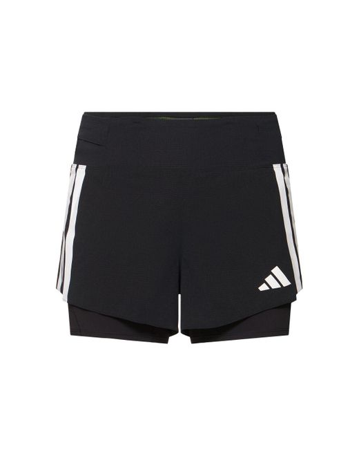 メンズ Adidas Originals Adizeroレイヤードショートパンツ Blue