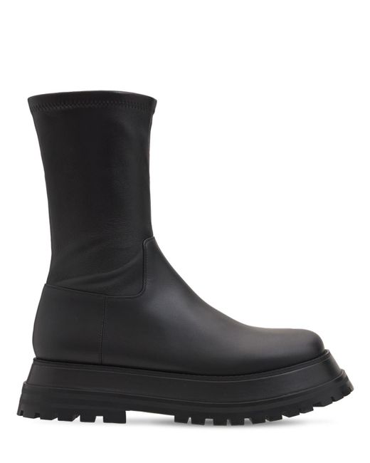Burberry Black 50mm Hurr Sock Leather Boots