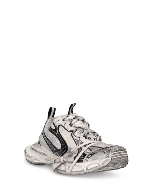Balenciaga White 3xl Mesh-panel Sneakers