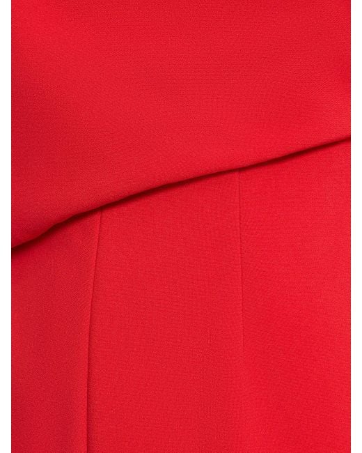 Roland Mouret Red Jumpsuit Aus Krepp