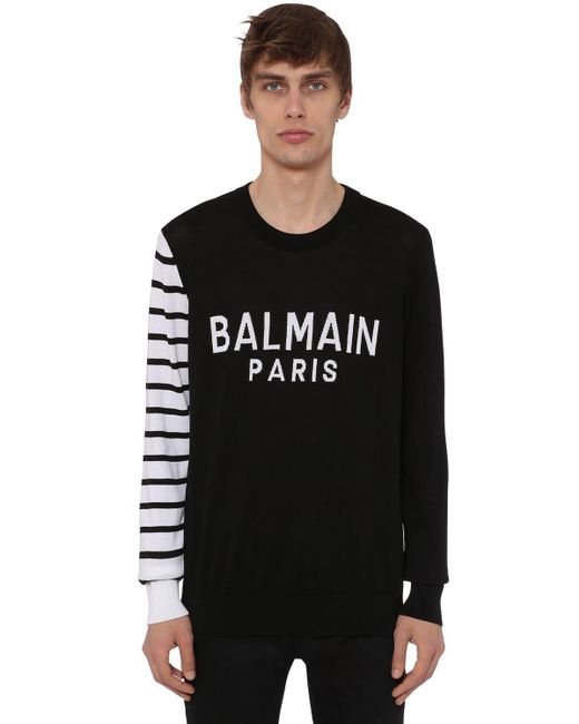 balmain black sweater