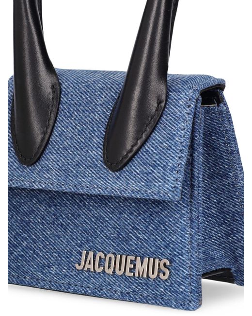 Jacquemus Le Chiquito デニムトップハンドルバッグ Blue
