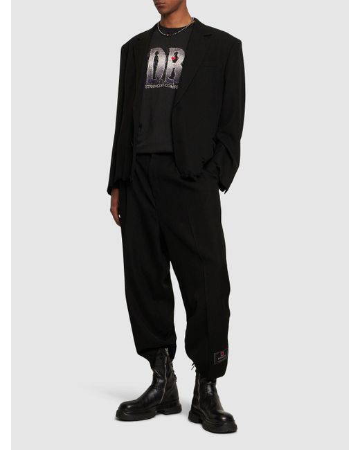 Doublet Black Tailored Wool Pants for men