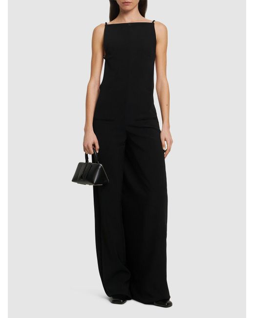 Mujer Peto De Crepé Courreges de color Black