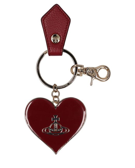 Vivienne Westwood Red Heart Orb Re-Vegan Mirror Keyholder