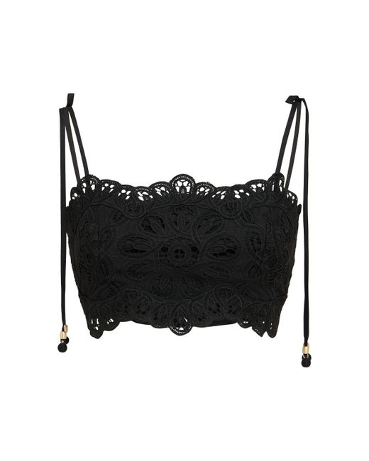 Zimmermann Black Damen Besticktes Oberteil „Rhiannon“