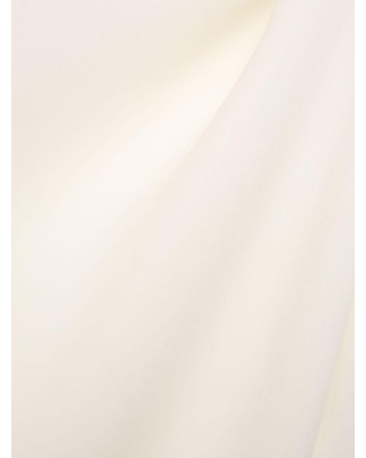 Mantella in seta georgette doppiata di Tom Ford in White