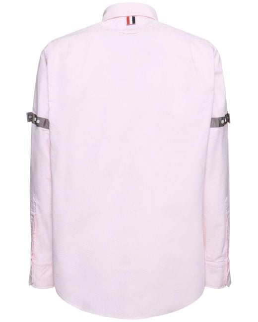 メンズ Thom Browne ストレートフィットシャツ Pink