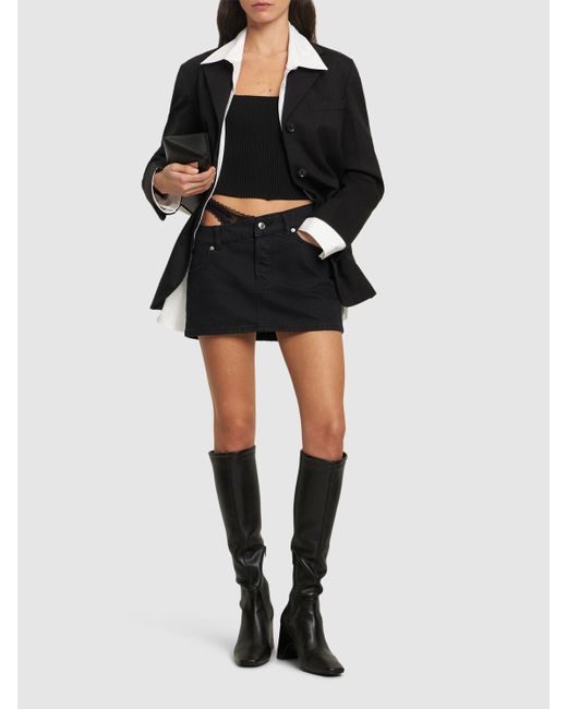 Alexander Wang デニムミニスカート Black