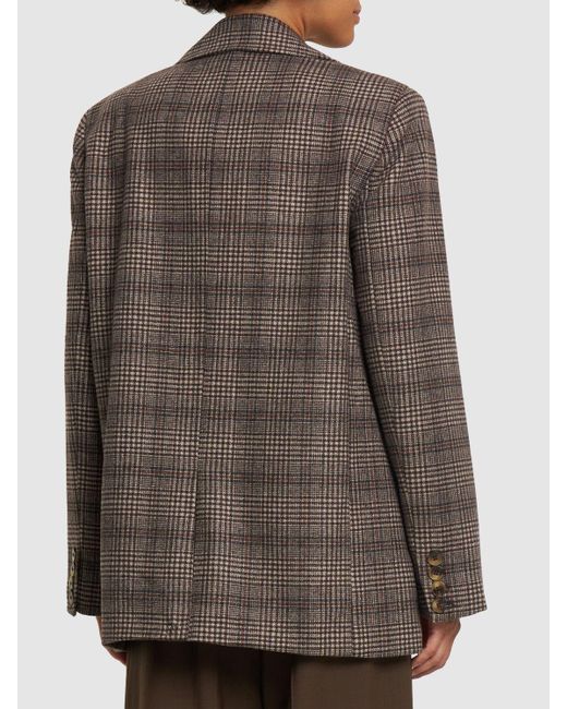Reformation Brown The Classic Relaxed Wool Blend Blazer