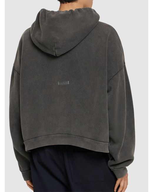 Acne Black Fester Vintage Hooded Sweatshirt for men