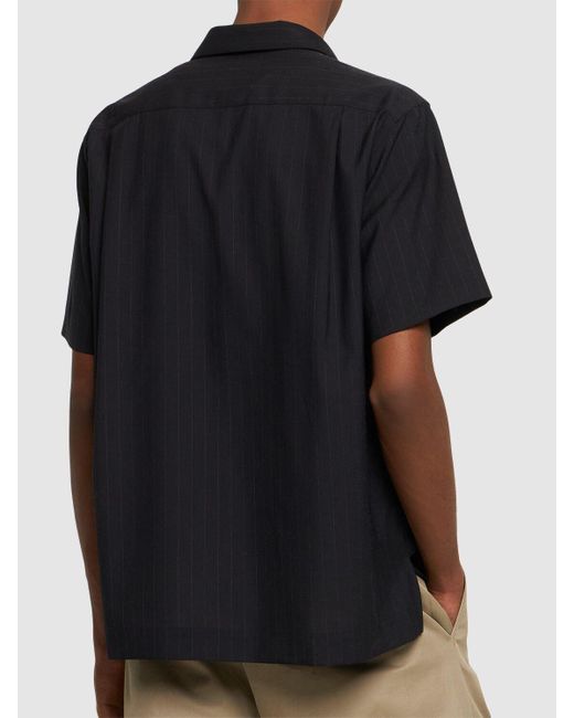 Chemise à rayures chalk Sacai pour homme en coloris Black