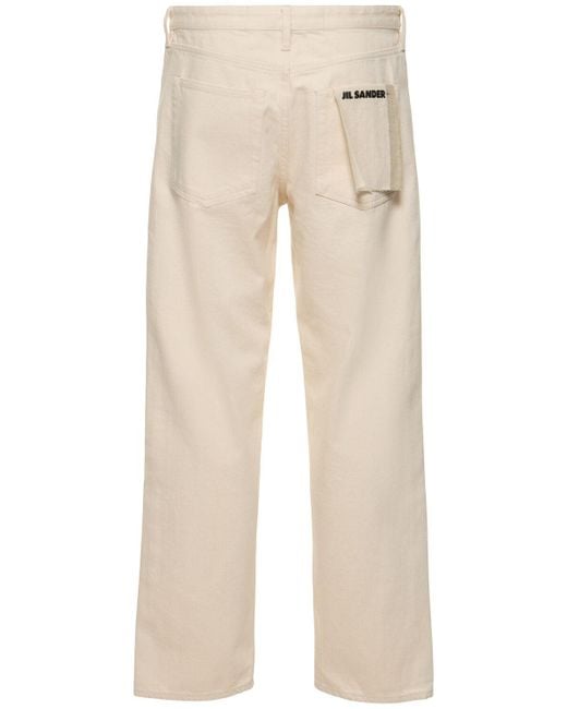 Jeans de denim de algodón Jil Sander de hombre de color Natural