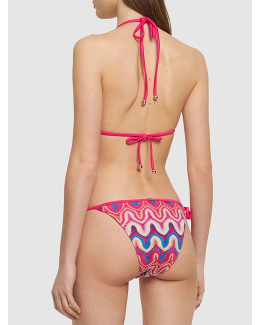 PATBO Pink Crochet Bikini Bottom